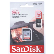 Карта памяти  SanDisk 32Gb Ultra SDXC UHS-I U1 class-10,100MB/s.