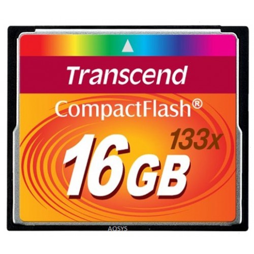 Карта памяти Compact Flash 16GB 133x Transcend (TS16GCF133)