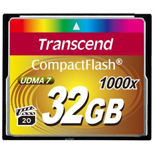 Карта памяти Compact Flash 32GB 1000x Transcend (TS32GCF1000)